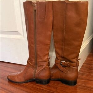 Naturalizer Brown Leather Knee-High Boots